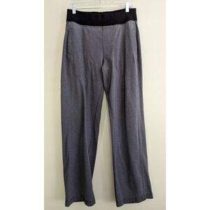 Lululemon Heathered Gray and Black Sweatpants Medium